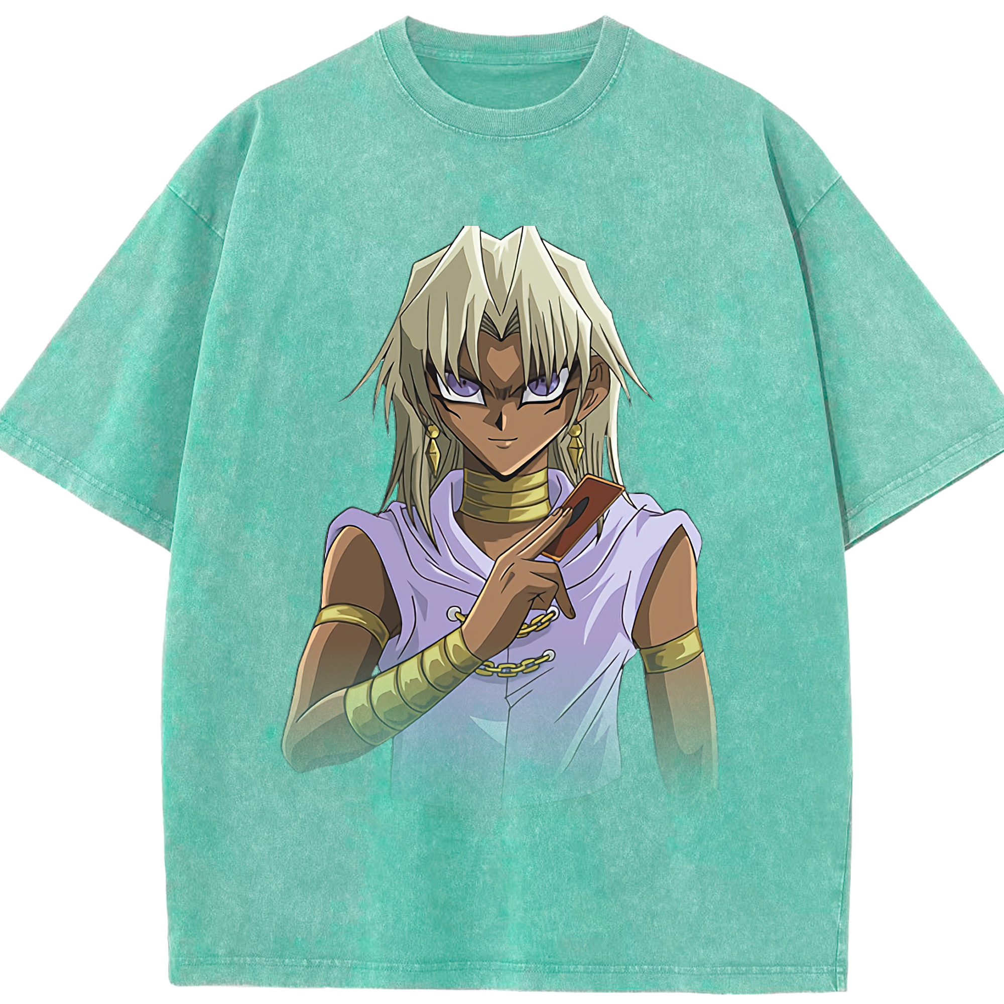 （画像用） 遊☆戯☆王 Yu-Gi-Oh! 綿100% ヴィンテージ風 半袖Tシャツ（フロントプリント）